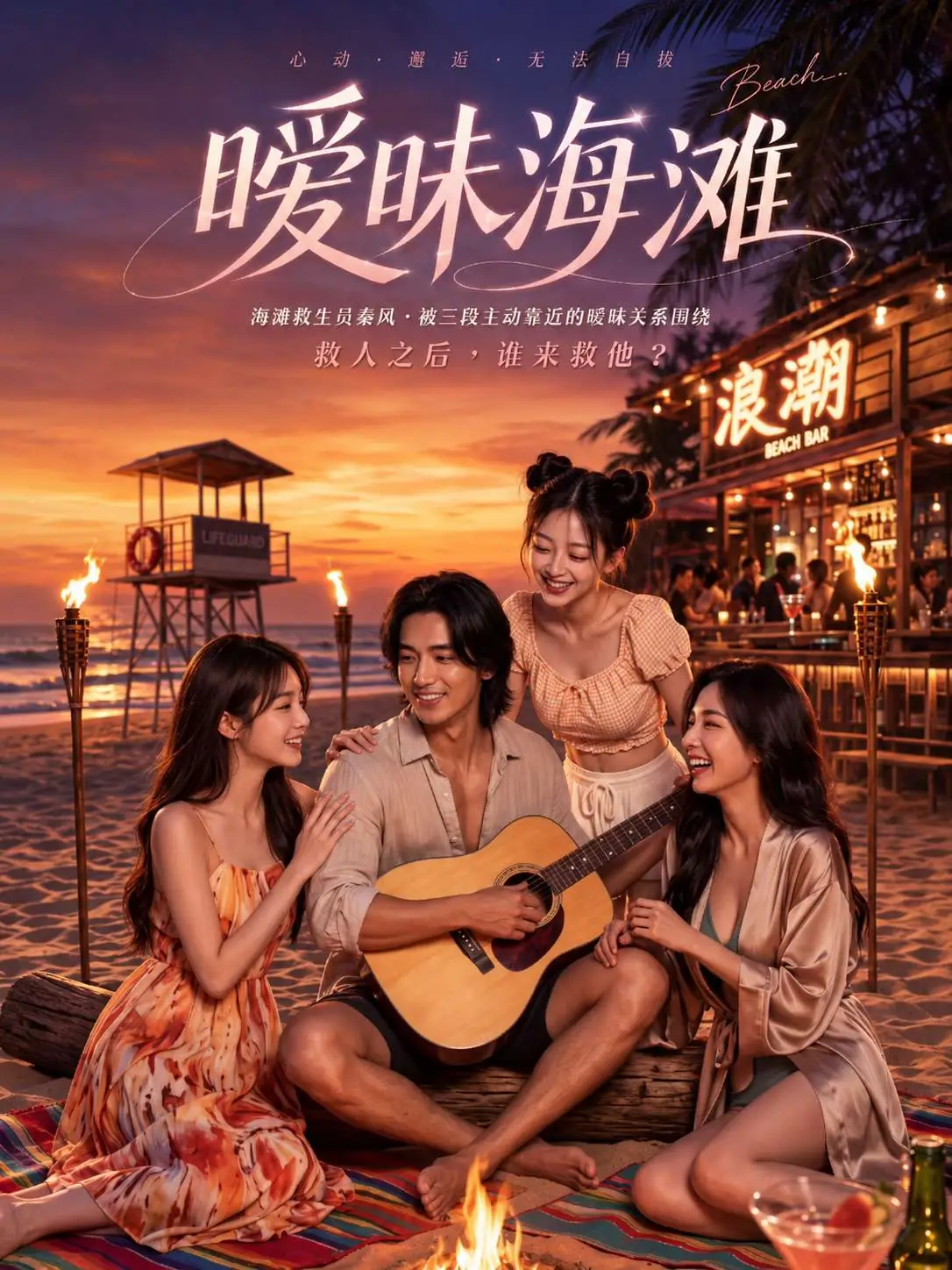 暧昧海滩短剧封面